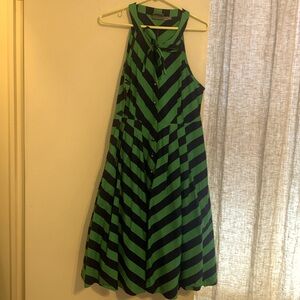 Blue and green stripped Anthropologie dress